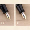 Moonman / Majohn Q1 Wooden Mini Fountain Penter Brown Black Portable Ink Iridium Ef F Nib Palm Office Short Writing Gift Stationery