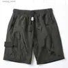 Shorts masculinos praia 2021 shorts de verão masculino calça curta moda correndo solto processo de lavagem seca rápida de tecido puro na moda casual hip-hop ins l49