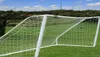 Полноразмерный 12 x 6ft Polyetylene Chinge Rainrresistant Football Net для футбольного гола после юниоров спортивной тренировки White8886250