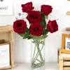 Decorative Flowers 1pc/5pc Beautiful Silk Artificial Rose Flower Home Accessories Wedding Garden Decoration Decor Party