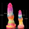 Luminöser Dildo mit starker Saugnapfbecher Weiche Dildos G-Spots stimulieren Silikon Erwachsene sexy Spielzeug weibliche Masturbationsprodukte