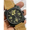 Wristwatches Men Matic Mechanical Watch Bell Brown Leather Black Ross Rubberwristwatches Wristwatcheswristwatches Drop Delivery Dhg8I