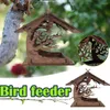 Andra fågelförsörjningar Squirrel Feeder Feeding House Nest Container Snack Garden Home Birdhouse Food