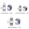 12 PCS POM Pulley V-slot Linear Rail Ball Bearing 3D Printer Parts CNC Clear Polycarbonate V Wheel Plastic Wheel