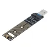 البطاقات المحمولة عالية الأداء NVME إلى محول USB M.2 SSD إلى Typea Card USB 3.1 Gen 2 Bridge Chip to M2 SSD Key M for Windows XP/7/