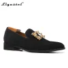 Boots Shoes Men Original Designer Casual Shoes Slip on Fashion Wedding Party Prom Black Loafers for Men Shoes Free Shipping