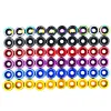 10pcs M6 JDM Car Modified Hex Fasteners Fender Washer Bumper Engine Concave Screws Fender Washer License Plate Bolts