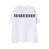 24ss Designer Tide T-shirts LETTRE CHOSE LETTRE LAMINÉE PRIME CHEPT STREET HAUTE STREET T-SHIRT CASSORIAL 100% PURS COTTON PUR