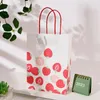 Present Wrap Stobag Gripper Bag Kraft Paper Packaging Påsar Inslagsblommor Candy Snack Birthday Kids Party Wedding Decoration Suppily