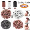 Nail Sanding Ring Bands 80/120/180Grit Electric Manicure Drill Grinding Heads UV Gel Polish Removal Pedicure Abrasive Tools