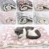 Кошачьи кровати мебель мягкие кошки коврики теплой кровать для собак мягкий флисовый флисовый одеял для домашних животных щенк