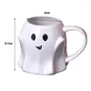Tassen Ghost Water Cup kreativer Keramik Becher Nachmittag Kaffee Frühstück Milk Haushalt Alkohol Getränk Getränke Getränke Geschirr