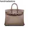 Läder BK Designer Handväska All Manual Wax Line 2024 Bag Togo Calf Women BK25/30