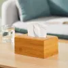 Уникальная древесная ткань для бумаги держатель квадратная ткань для ванной комнаты или обеденный стол Стильный органайзер ткани для салфетки