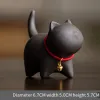 Niedliche Katze Tea Haustiere Keramik Tee Set Accessoires für Wohnkultur Teekunst Dekorationen Kätzchen Teebiefe