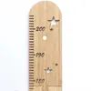 Figurine decorative da 60-210 cm per bambini in legno Diagramma di crescita dell'altezza Rigno per bambini Gargela decorazione della decorazione della camera Adesivi di misurazione da parete