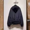 남자 재킷 디자이너 24 새로운 가짜 2 조각 OS 느슨한 핏 후드 윈드 브레이커 재킷 코트 유니슬 LP24
