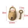 Vintage Style Mini Bear Head Archaize Padlocks Key Lock avec les touches