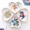 Bowls Creative Ceramic Heart-shaped Container Steamed Egg Candy Color Dessert Salad Bowl American Cake Oven Tableware