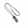 Aquaman Maori Green Square Tag Pendant Necklace Men Hand Cartedネックレス