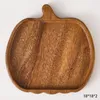 Dekorativa figurer Creative Pumpkin Christmas Coffee Bread Dim Sum Fruit Tray Table Boary Hushåll Walnut Wood