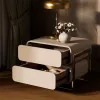 북유럽 호텔 야외 나이트 스탠드 이탈리아 가질 흰색 서랍 현대 침대 옆 테이블 커피 모서리 모서리 방이 가구 ljx30