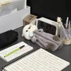 1 datorer Creative Plush Doll Pencil Case Ins Pen Holder Cute Pencil Pouch Bag School Supplies Stationery