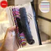 50/100/200/300pcs Mignon Clats pour les filles pour enfants, Ties de cheveux en polyester élastique coloré, choix idéal pour les cadeaux