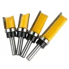 4pcs 8 mm Shank Woodworking Milling Profil Troming Tapnming Comiton Graving Machine Milling Cutter avec roulement