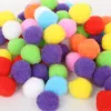 100-500pcs Assorted Color 10 15 20 25 25 30 mm okrągły pompom miękki pom poka do majsterkowiczów