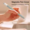 Couverture de stylo magnétique Slicon Silicone Protective Sleeve pour pomme crayon M-crayon léger couvercle de stylet anti-perdant pour tablette Touch