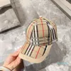 Moda Vintage Tartan Trucker Cap do Street Style Beanie Designer Cap Baseball Cap Unisex Hats z regulowanym paskiem