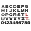 3D Metal 45mm 25mm DIY Letters Alphabet Emblem Decals Numbers Chrome Labeling Car Sticker Trunk Logo Digital Badge Accessories