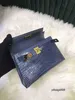 Handväska Crocodile Leather 7A Quality Bag Women Real Wax Stitching DeliveryMXR18Z95