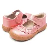 Sneakers tipsetoes toppvarumärke äkta läder barnskor flickor sneakers för mode barfota småbarn Mary Jane gratis fartyg