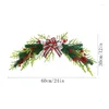 Decorative Figurines Artificial Christmas Swag Xmas Mail Box With Pine Needles And Berry For Holiday Home Decor