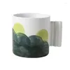 Кружки Meyjig Ceramic Coffee Cufe Cufe Muk Mug Ristretto Espresso Home Drinkware чай 320 мл