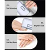 Percettes 1 pcs 2 en 1 Clipper électrique Cutter Cutter Multifonctionnel Electric Nail Clipper avec lumière LED pour bébé adulte Mini Manucure Tool