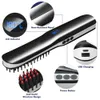 Erkekler için Sakal Düzleştirici Sakal Düzleştirme Tülbeli Kablosuz Çok Fonksiyonlu Saç Fırçası Düzleştirme Tarağı Hızlı Saç Stili Aracı 240401
