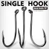 KATYUSHA 100PCS Octopus Sport Circle Hooks 1/0-2/0-3/0-4/0-5/0# Single Fishing Hooks Offset Barbed Fishhook Fishing Accessories