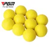 PGM 10 stks golfballen licht indoor buitentraining oefening golfsporten spons elastische pu schuimballen q008