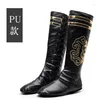 Chaussures de danse Chine Boots historiques Swordsman Cosplay Opera Hero Hero Chinois Knight Soldat