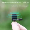 Accessori per Insta360 One RS/X2/X3 Lavalier Microfono Sports Camera Sports Registrazione Microfono Typec Accessori per l'azione DJI 3/2