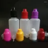 Storage Bottles 100pcs PE 30ml Plastic Dropper Bottle Empty E Liquid With ChildProof Caps For ELiquid Nail Gel