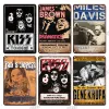 Retro Vintage Music Tin Sign Rock Band Metal Sign Vintage Metal Plates Rock Poster For Music Coffee Bar Living Room Wall Decor