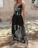 Casual Dresses Sexig Elegant Evening Party Tribal Print Butterfly Lace Maxi Dress Fashion 2024 Summer Female Clothing Outfits