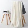 Towel Solid Color Large Bath Coral Fleece Fabric Towels High Quality Bathroom Hanging Soft And Comfortable Home Gift