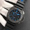 Uhren Designer Luxus Uhrenfabrik Sapphire Mirror Automatische Bewegung Größe 44 mm Gummi -Gurt 7psb