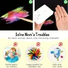 100 -stcs/set Scratch Paper Magic Color Rainbow Scratch Mini Notes Black Diy Painting Board Tekenboek Toys For Kids Navidad Cadeau