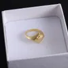 Ver anel de luxo 925 Silver Pure Pure Gold Fashion Ring Jewelry